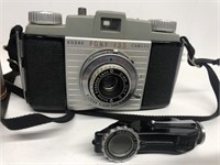 Kodak pony 135 camera with leather case