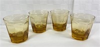 Set of 4 Smoked Glass Rock Glasses