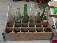 Wooden Pepsi Crate w/bottles