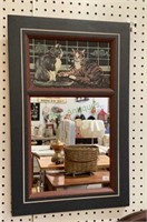 Really cute mirror with cats on top - entire piece