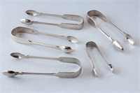 Five Pairs London and Chester Sterling Silver