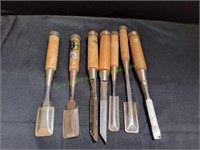 Wood Chisel Tools, 7pc