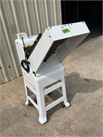 Oliver gravity feed bread slicer on casters