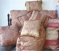Veratex King Comforter & Decorative Pillows