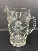 Pressed Clear Glass Pitcher