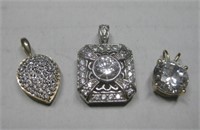 Two 14K Pendants & One 10K Pendant