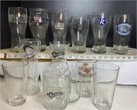 Beer glass collection