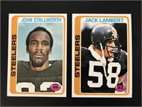 1978 John Stallworth RC & Jack Lambert Steelers
