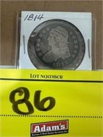 1814 CAPPED BUST 50 CENT PIECE