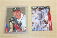 SELECTION OF CHIPPER JONES ROOKIE TRADING CARDS