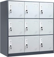 WISUNO 9 Doors Metal Storage Cabinet