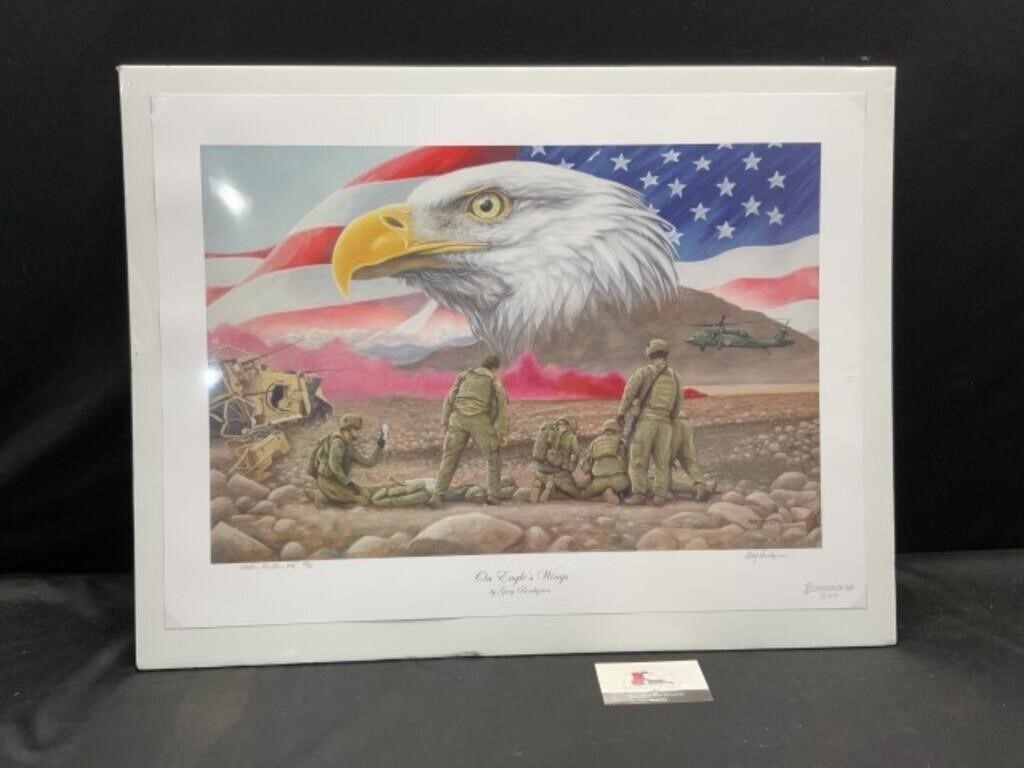 On Eagles Wings by Greg Bordignon Print