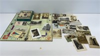 Vintage monopoly board game with vintage photos