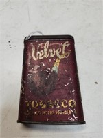 Vintage Velvet  pipe tobacco tin.