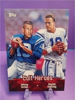 OF)  Sportscard Unitas/Manning