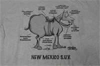 Humorous New Mexico Donkey T-shirt Size Large
