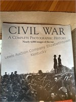 3 boxes with books about the Civil war and more