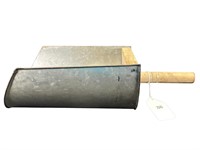 Large Metal Scoop w/ Wooden Handle