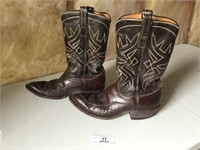 Tony Lama men's leather Cowboy boots