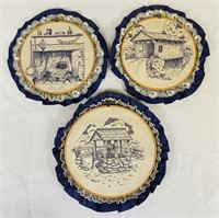 Set of 3 Embroidery Hoop Scenic Wall Decor