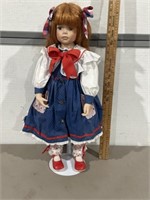 DOLL ON STAND 24" TALL