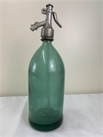 Old blue seltzer bottle w/ duck spout