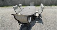 PATIO TABLE WITH  6 CHAIRS