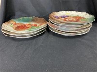 8 Various Bavarian Decorated Plates