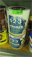 ZINSSER BULLS EYE 1-2-3 PRIMER (1) NEW, (1) NEAR>>