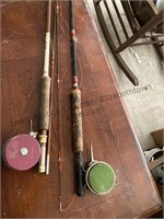 Vintage fly rods and reels