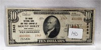 $10 National Currency Union N.B./Trust Mount
