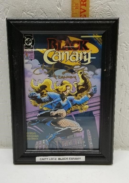 Black Canary Framed and Signed  Caity