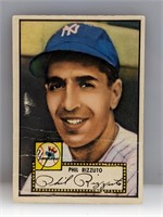 1952 Topps #11 Phil Rizzuto HOF Red Back Crease
