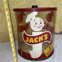 Jacks 1 Cent Plastic Cookie Jar Display