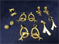 Vintage Collection of Goldtone Earrings