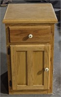 (L) Light Wood Stand Alone Cabinet. 17x17x29