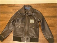 Satchel & Page Leather Motorcycle Jacket Sz S