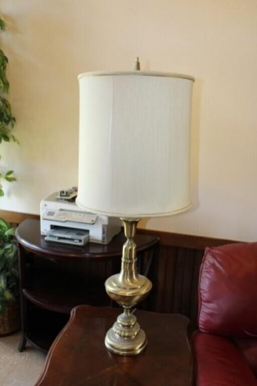 Paif of Nice Brass Table Lamps