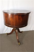 Duncan Phyfe Drum Table With Swivel Liftoff Top
