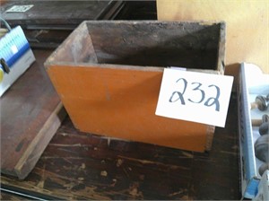 Orange Wood Box
