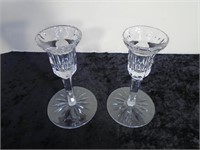 Pair 5½" Waterford Crystal Candle Holders