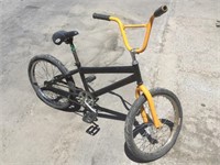 Black and yellow bicycle