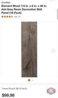 252 sq ft; Grosfillex Element Wood 1/4 in. x 6