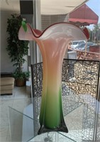 Art Glass Vase - 15" tall