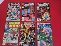 6 Vintage 1980's  Marvel Comics in Mint Condition