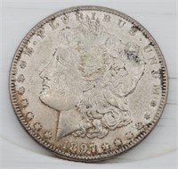 1897-P Morgan Silver Dollar - AU