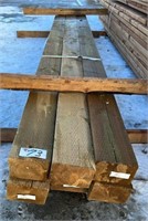 Six  4 x 6 x 12ft. Treated Lumber.  #C