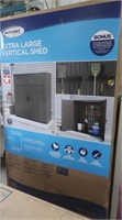 NIB Suncast XL Vertical Shed 6.5'hx5'wx3'd