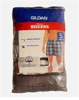 GILDAN Soft Cotton Boxers Wovwn, 5 Pack