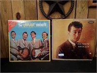 (2) Buddy Holly The Chirping Crickets Vinyl Album
